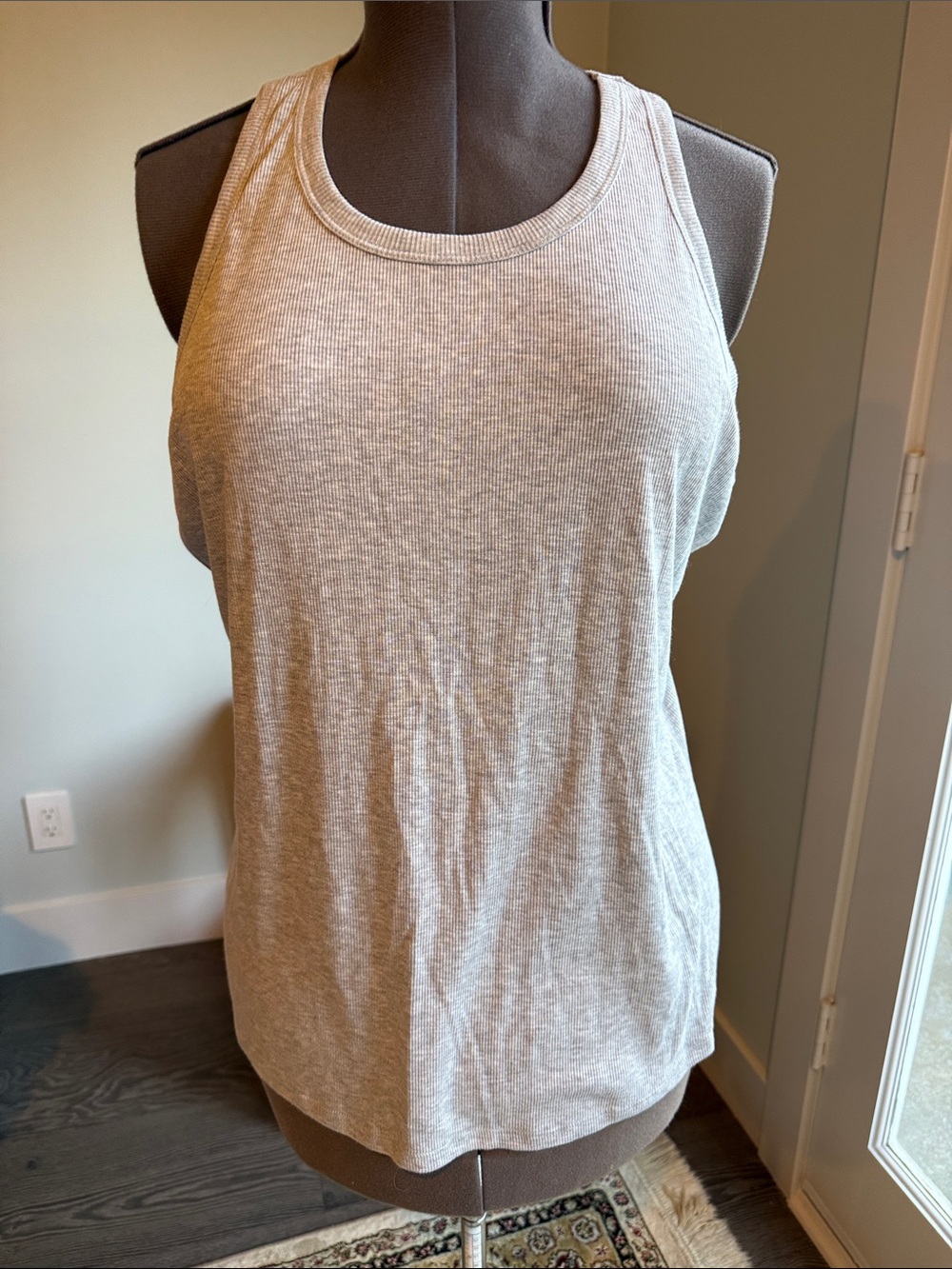 NWOT Classic Ribbed Tank Top - Heather Grey